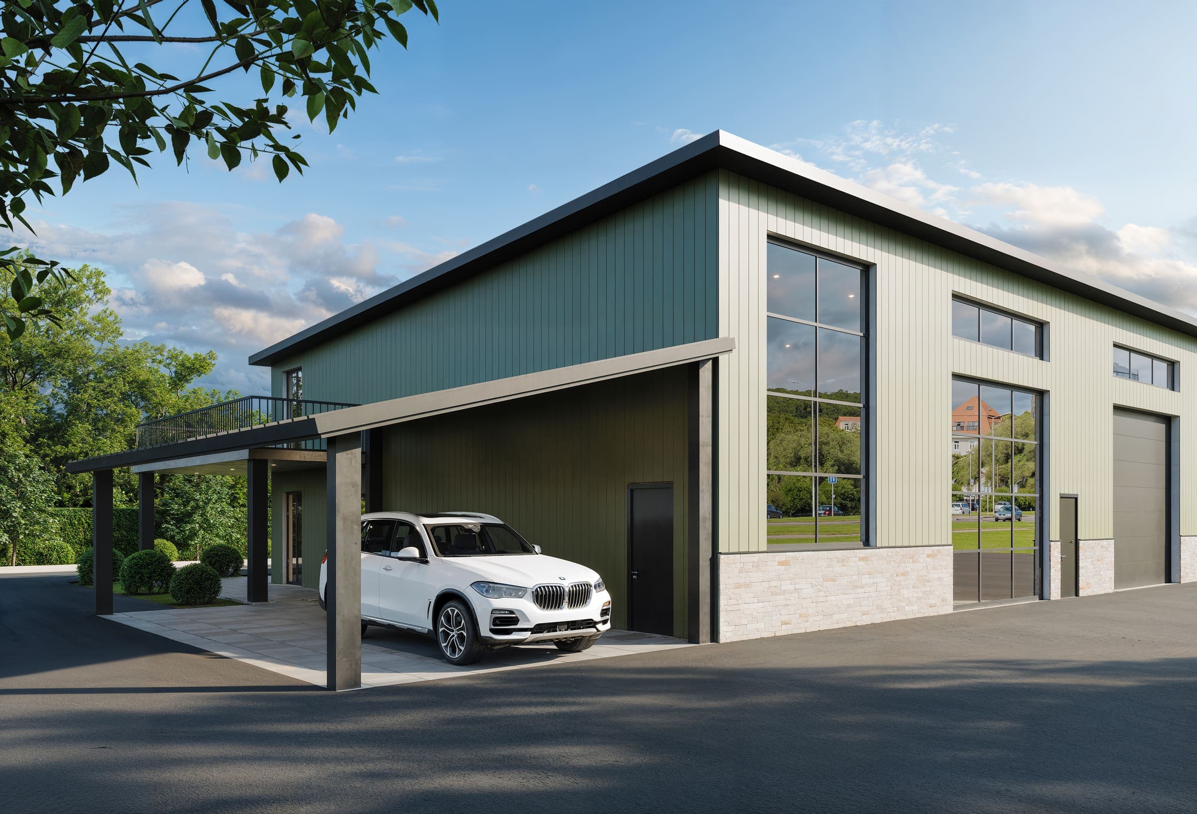WORKS building exterior — concept rendering